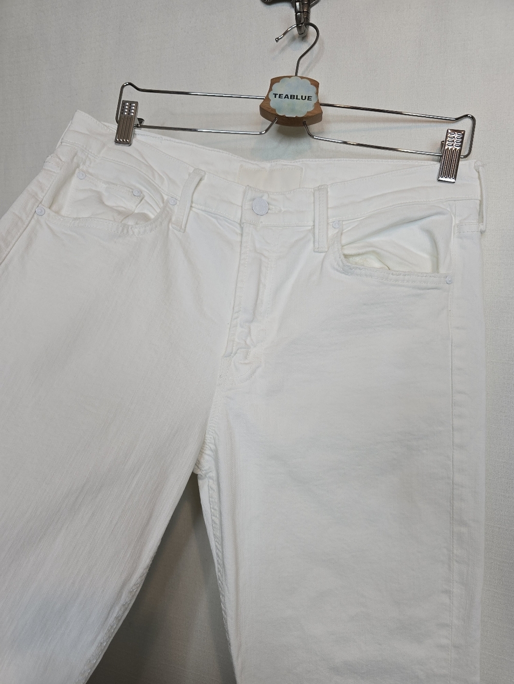 Anthropologie MOTHER SUPERIOR The Smarty Pants Skimp Jean In Totally Innocent 31 - Picture 10 of 16